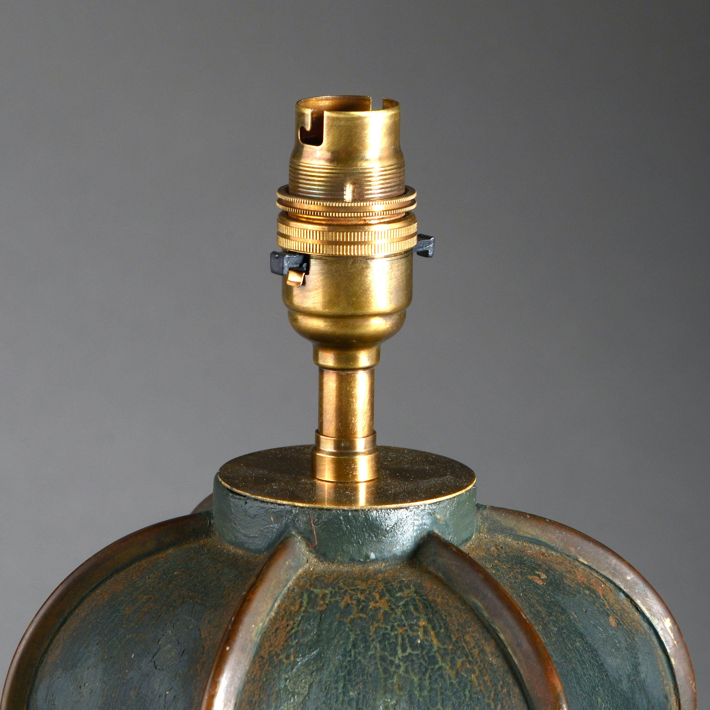 English 19th Century Tole Lamp in the Moorish Taste