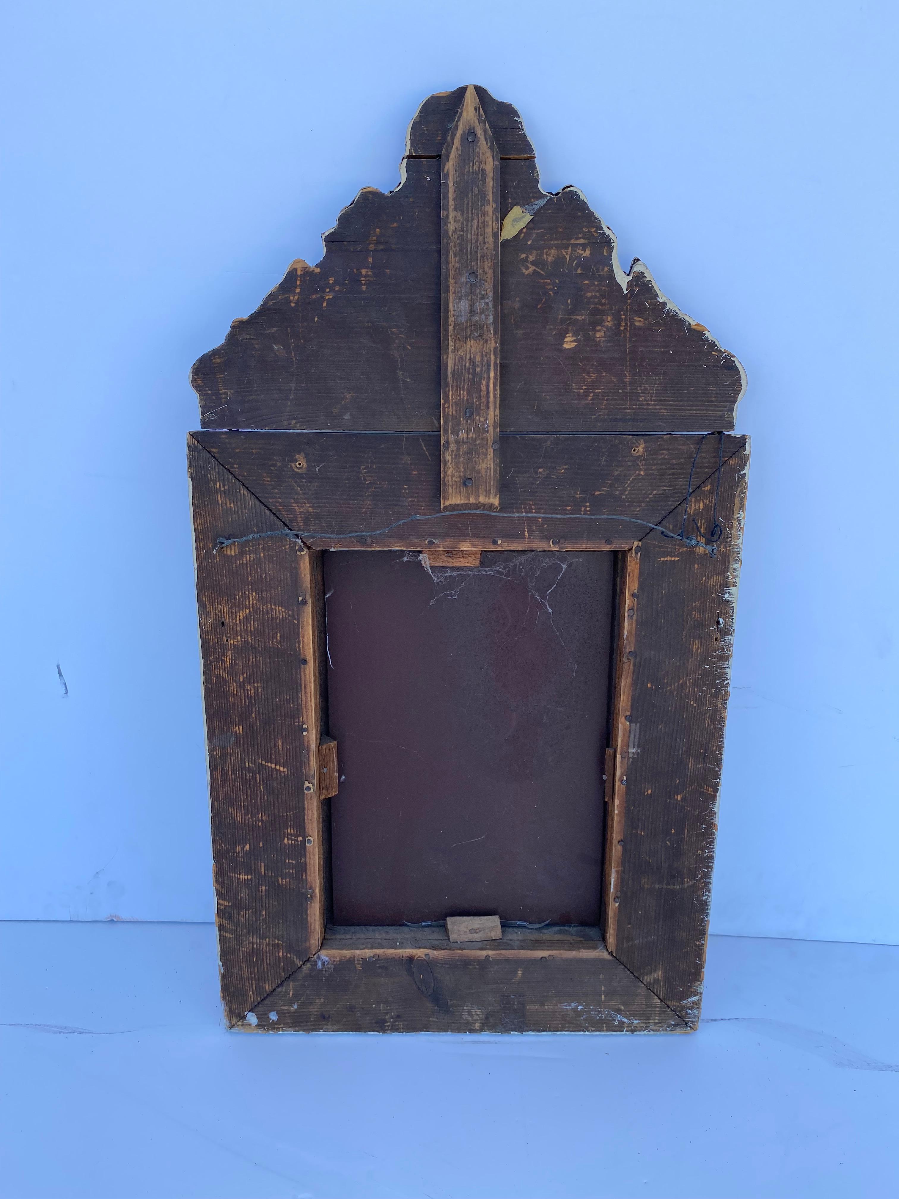 French 19th Century Tole Mirror For Sale