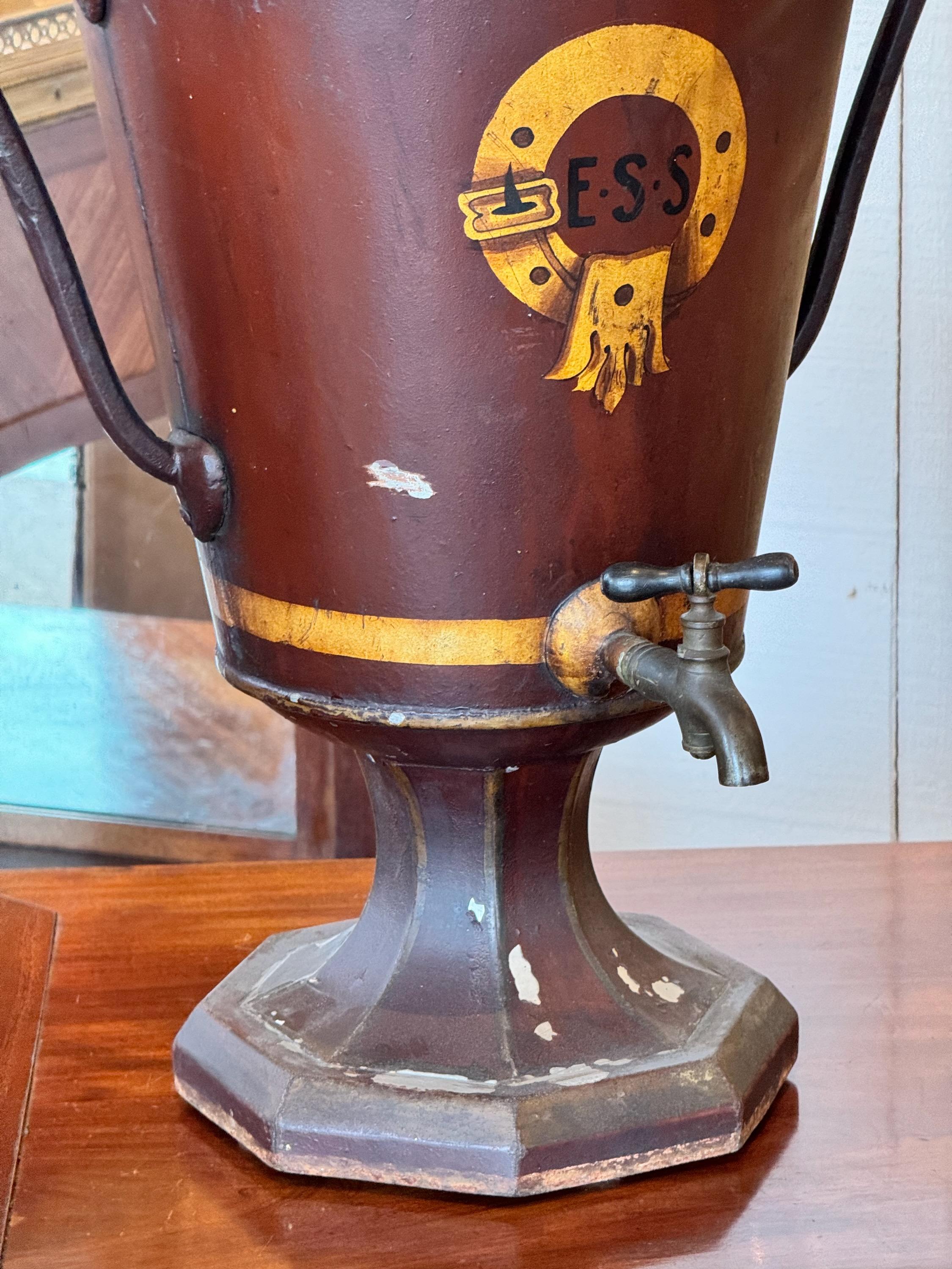 French 19th Century Tole Water Urn For Sale