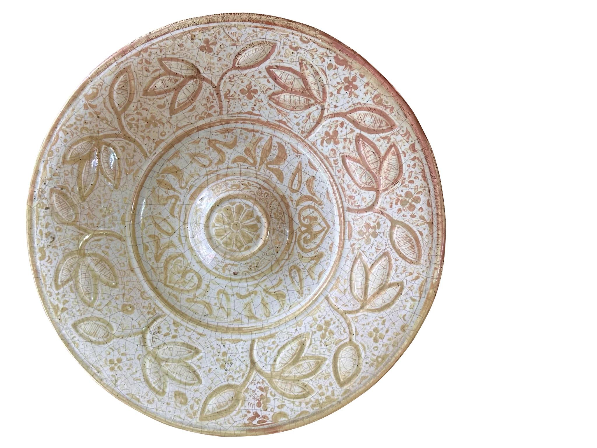 Ceramic 19th Century Toledo España Hispano Moresque Charger, Spain For Sale