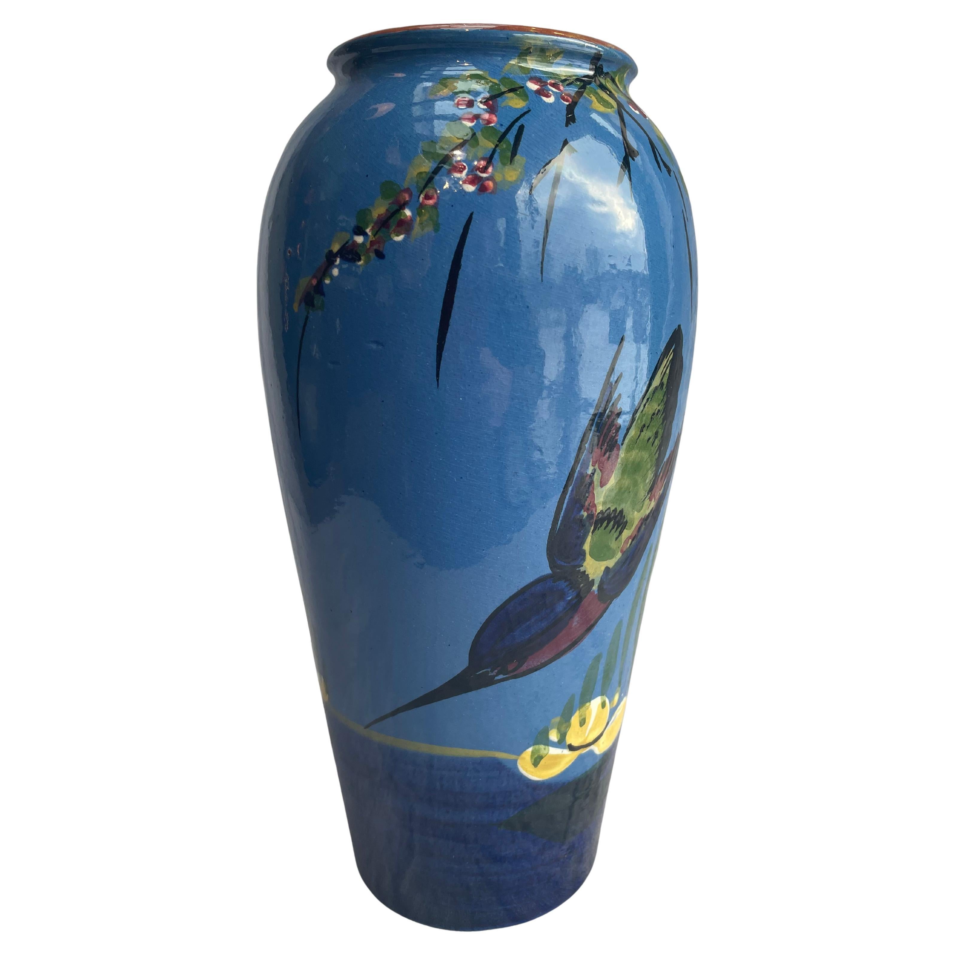 Vaso Kingfisher di Torquay, Inghilterra, del XIX secolo in vendita