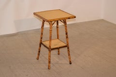 19th Century Tortoise Bamboo Side Table