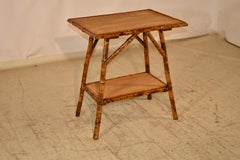 19th Century Tortoise Bamboo Side Table