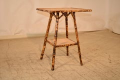 19th Century Tortoise Bamboo Side Table