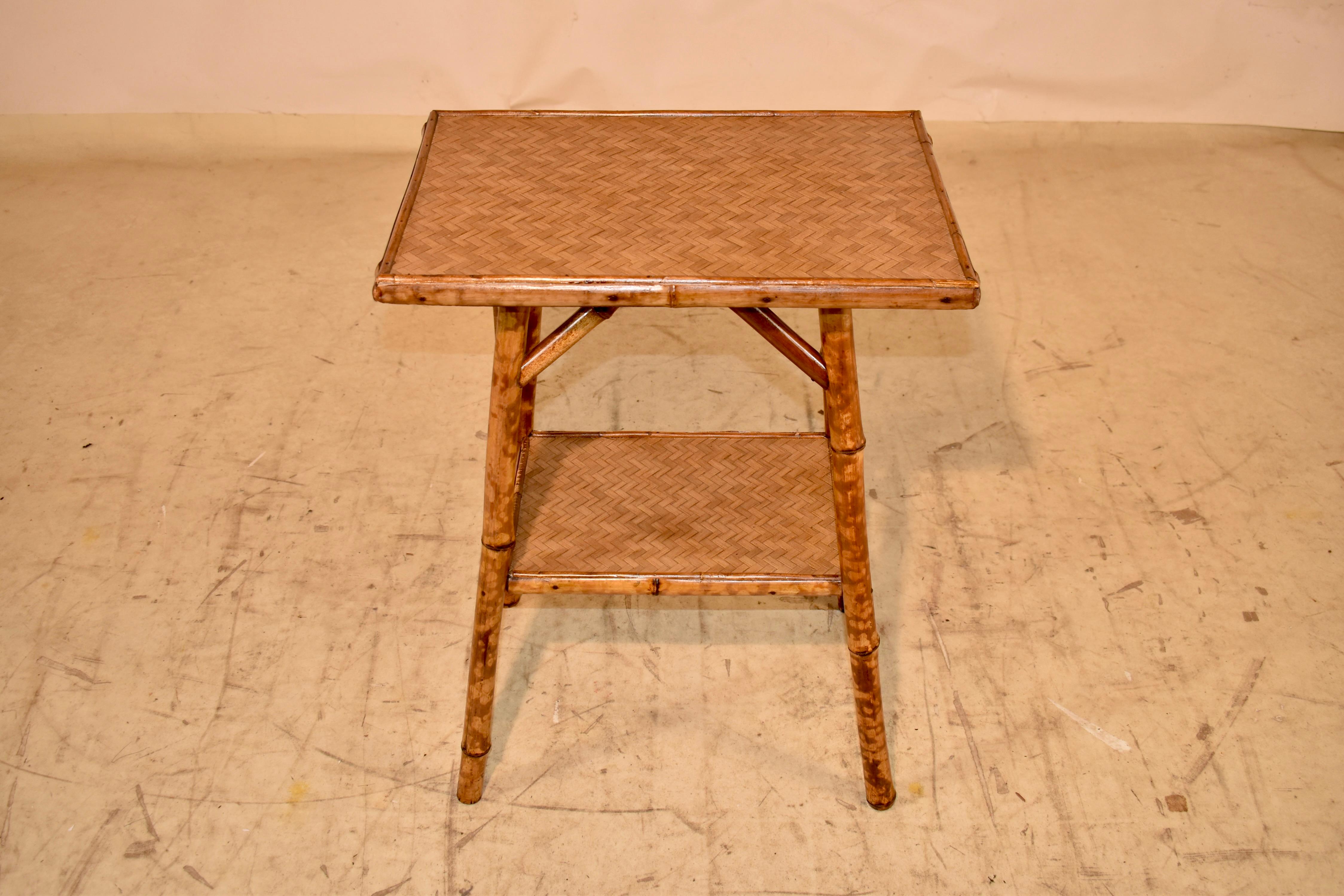 19th Century Tortoise Bamboo Side Table 1