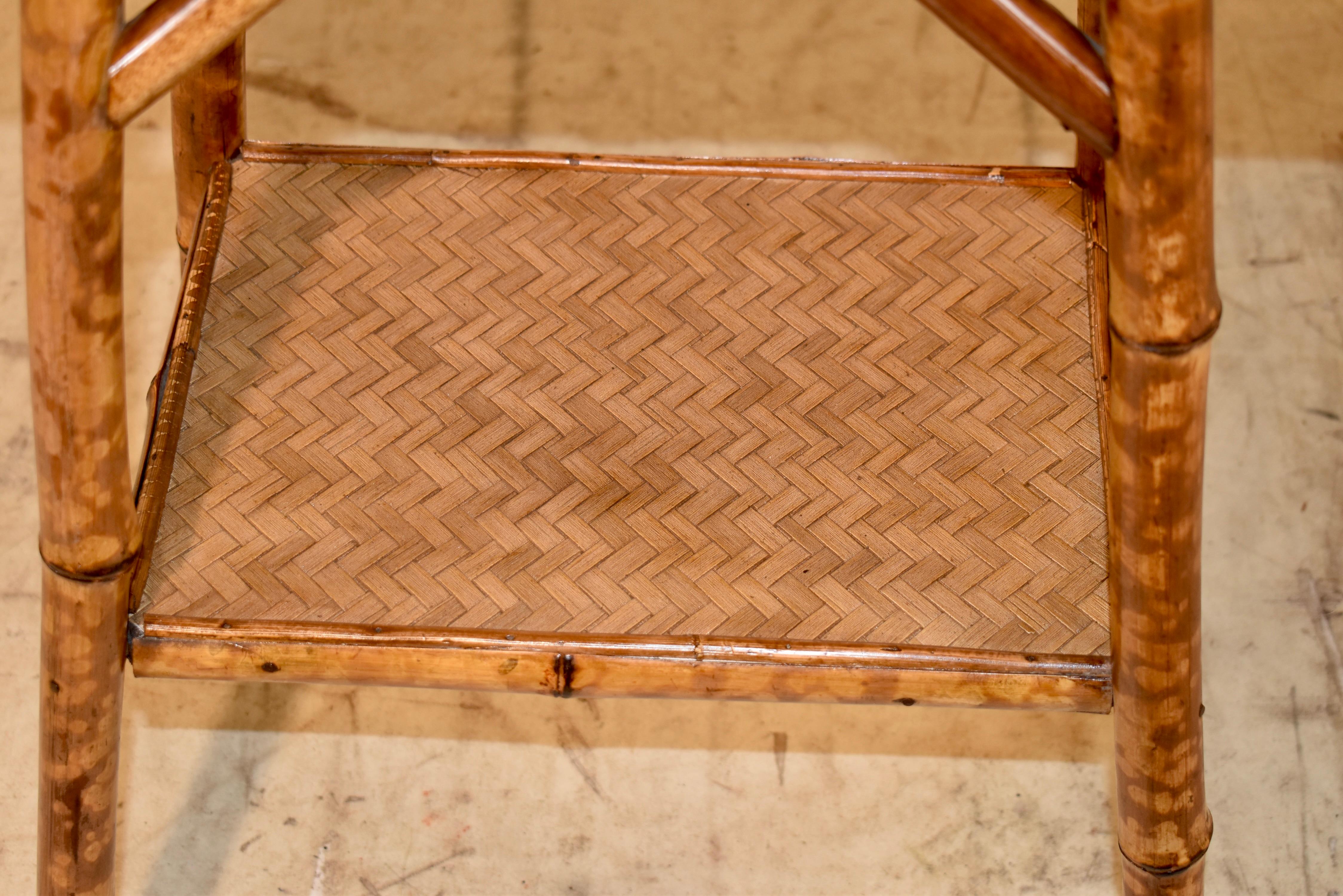 19th Century Tortoise Bamboo Side Table 2