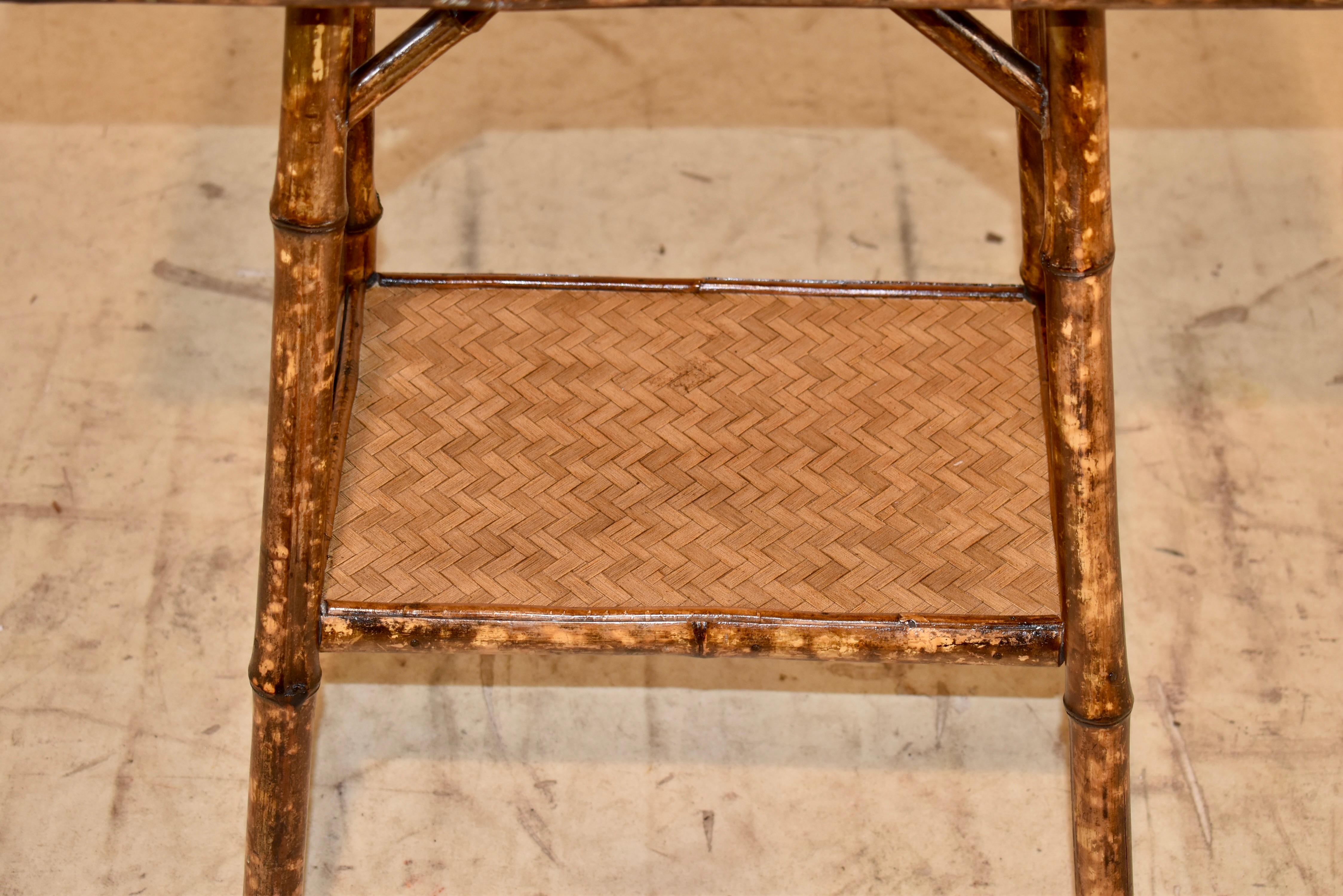 19th Century Tortoise Bamboo Side Table 2