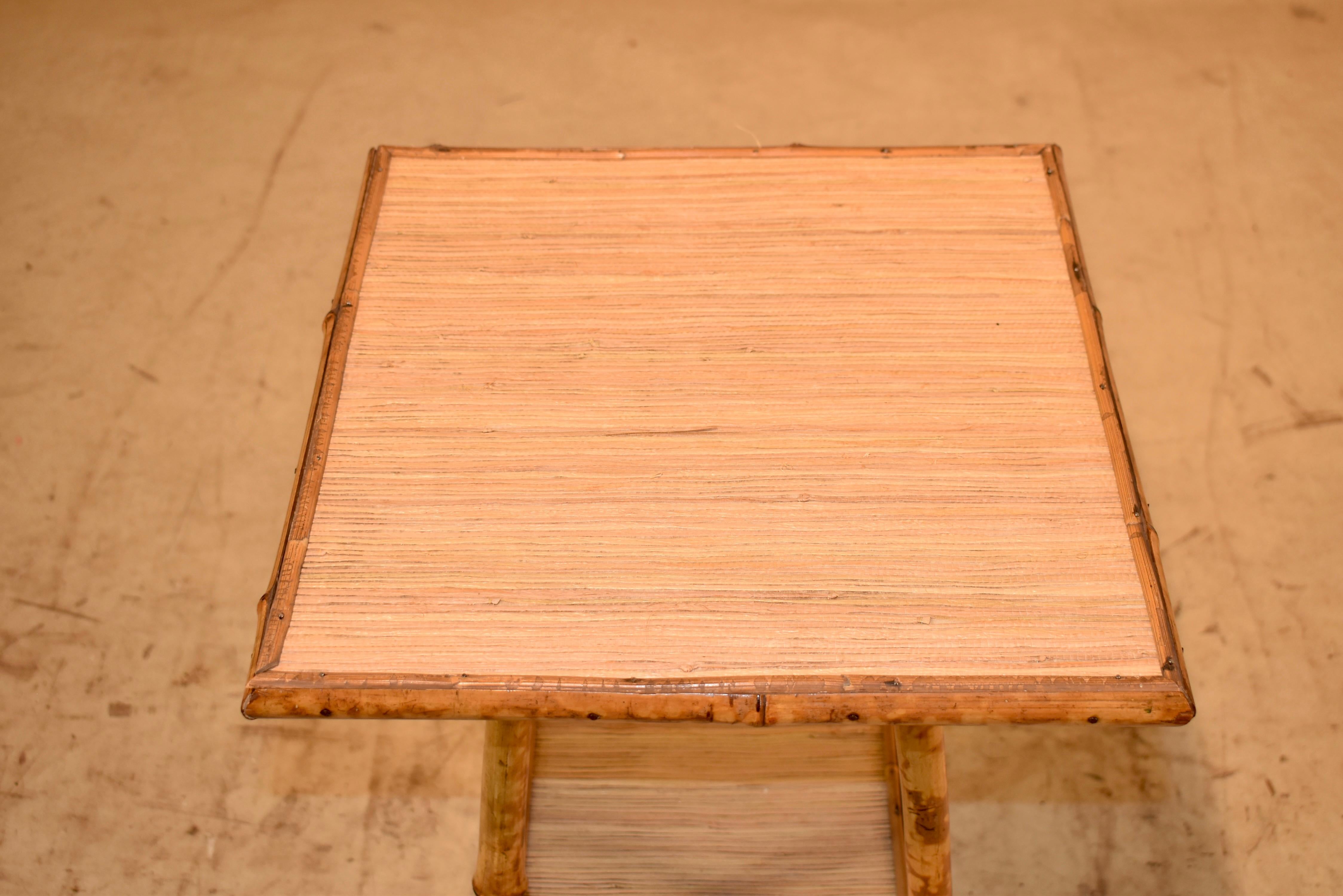 19th Century Tortoise Bamboo Side Table For Sale 2