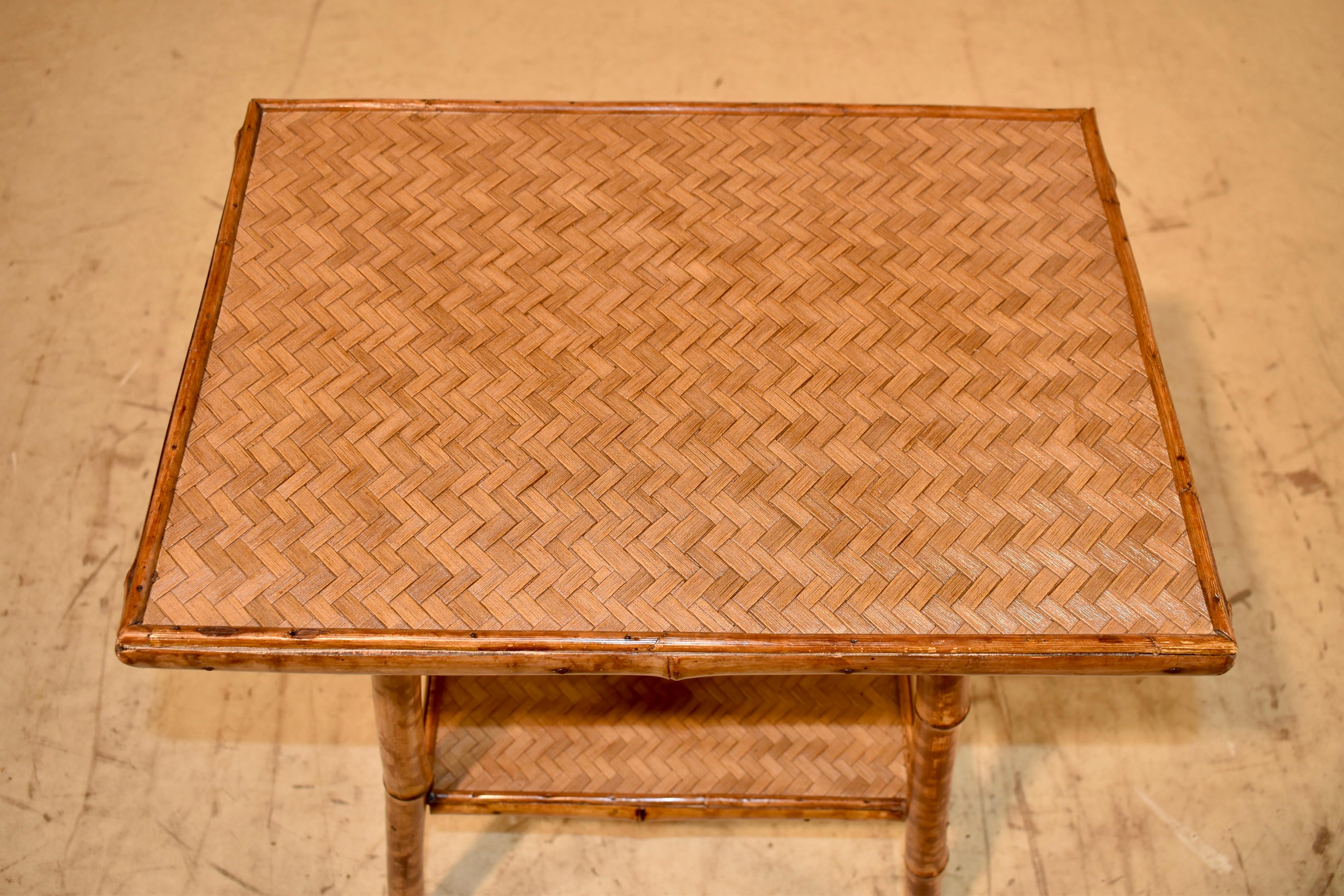 19th Century Tortoise Bamboo Side Table 3