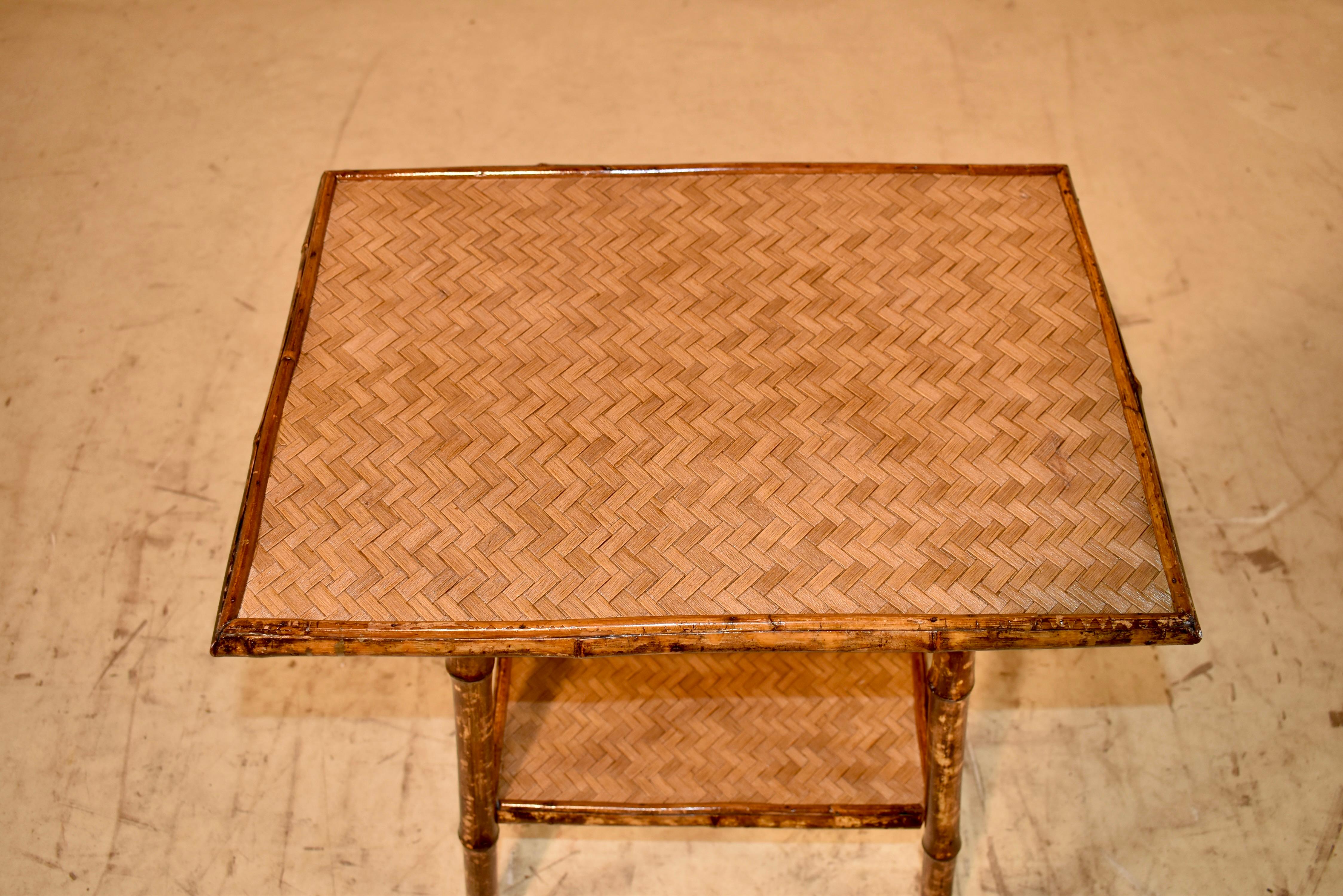 19th Century Tortoise Bamboo Side Table 3