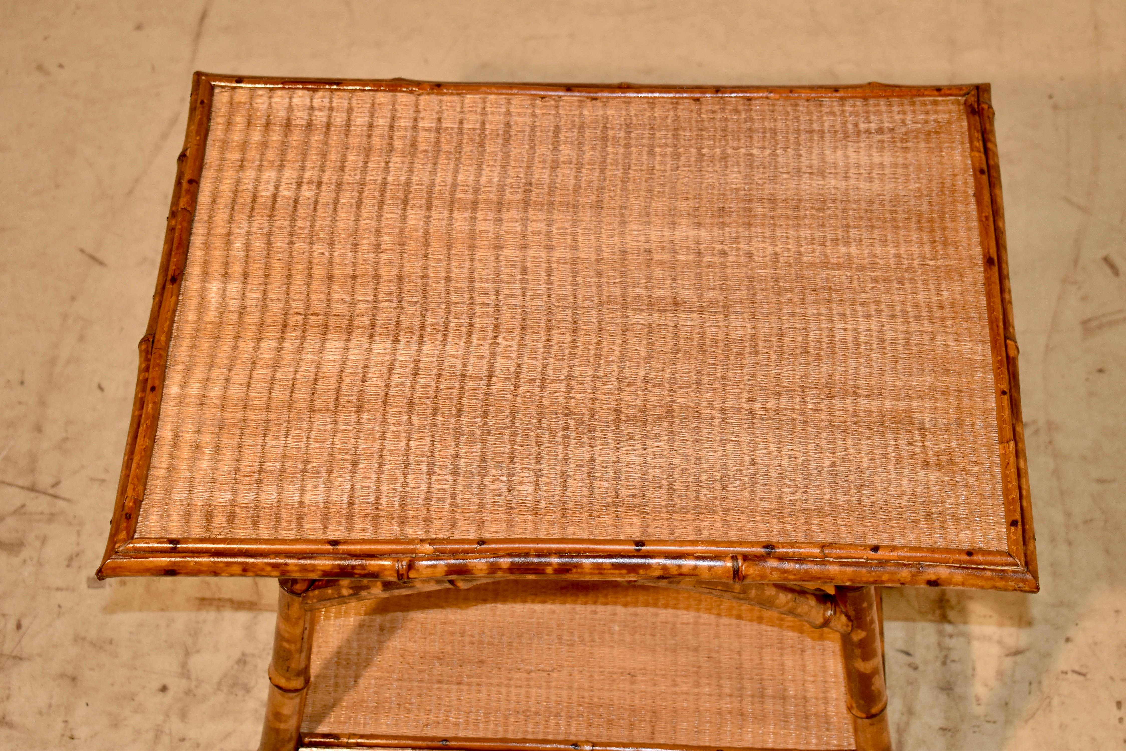 19th Century Tortoise Bamboo Side Table For Sale 4