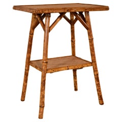 19th Century Tortoise Bamboo Side Table