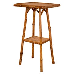 19th Century Tortoise Bamboo Side Table