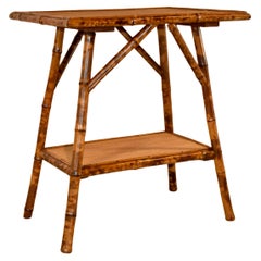 19th Century Tortoise Bamboo Side Table