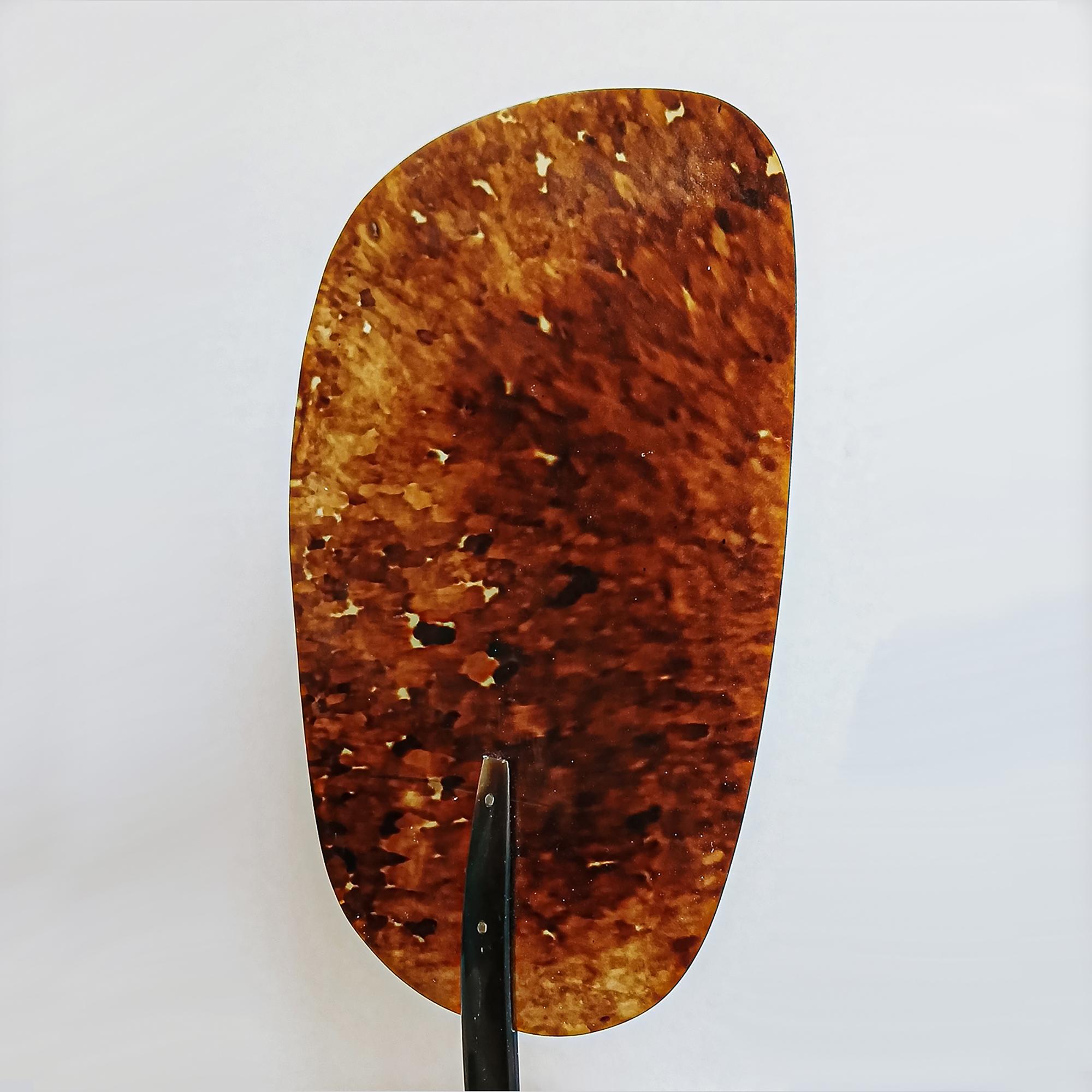 Portacandele in metallo con paravento in guscio di tartaruga in vendita 5