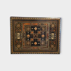 19th-Century Tortoiseshell Side Table – Spanish with Arabic Influence