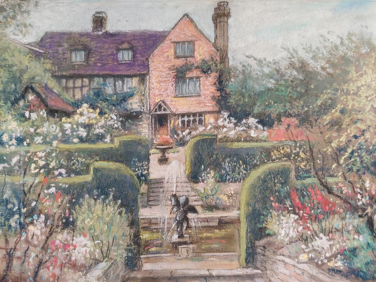 Other 20th Century Traditional English Pastel Summer Garden in Teddington