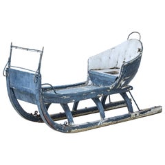 Antique 19th Century Traditional Hand Painted Swedish Sleigh