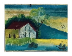 19th Century, Traditional Mexican Lacquered and Hand-Painted Blanket Chest