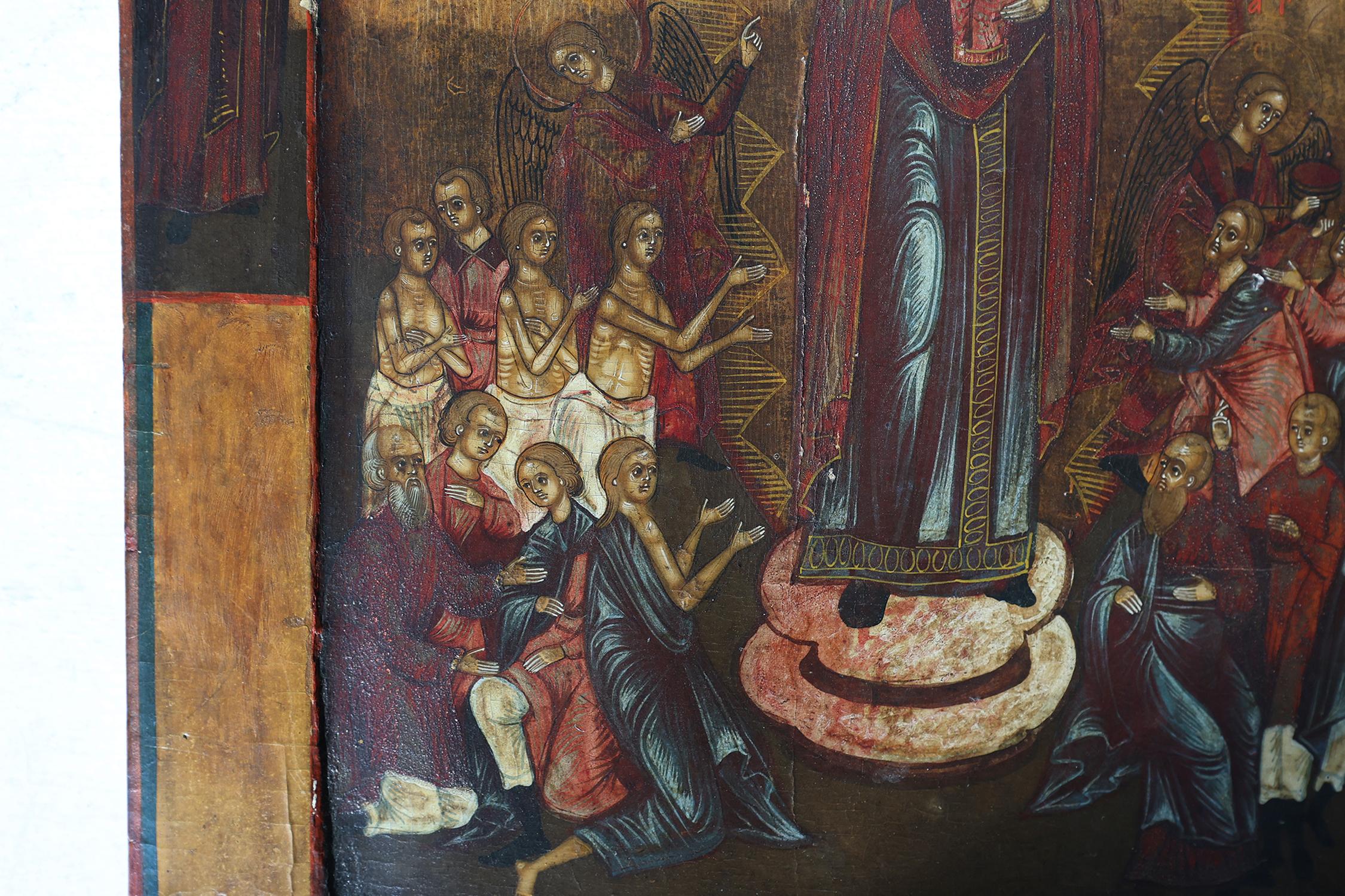 19th Century traditional Russian Icon “Mother of God, Joy of All who Sorrow