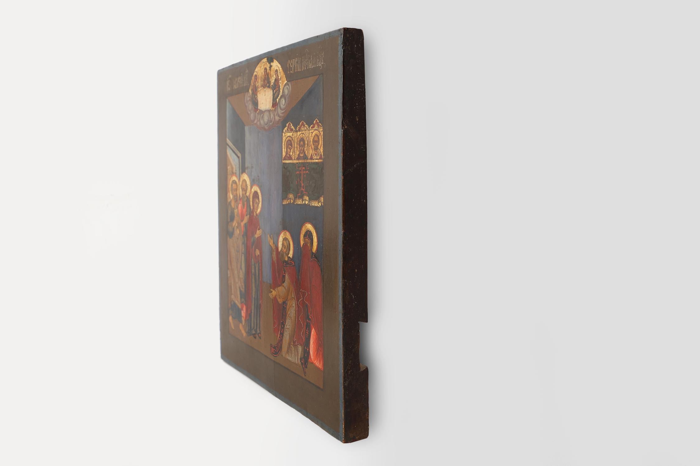 19th Century traditional Russian Religious Icon For Sale 2