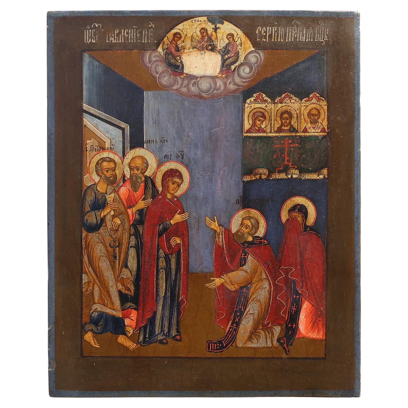 19th Century traditional Russian Religious Icon