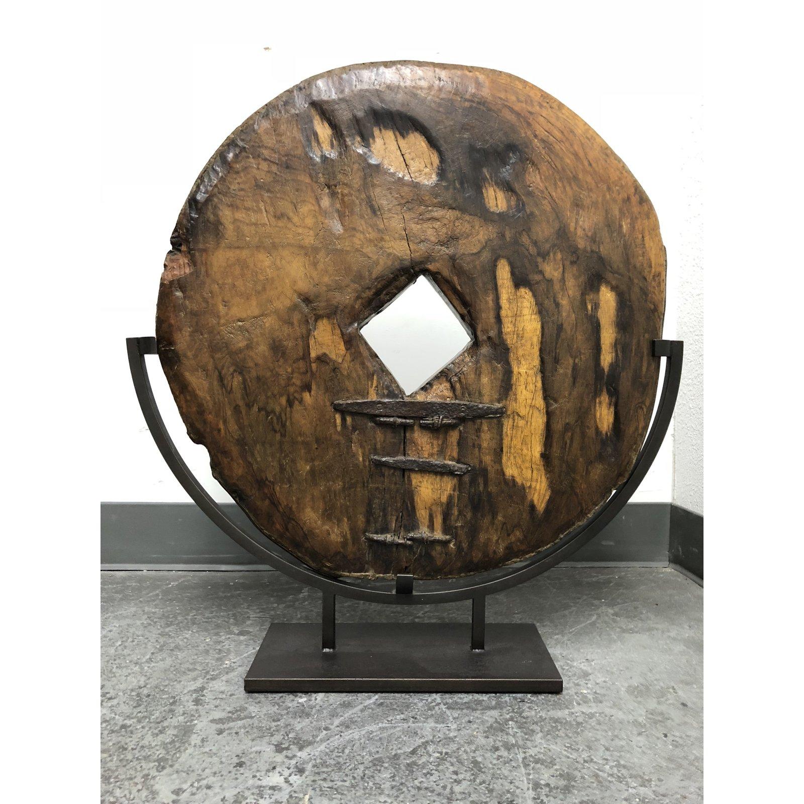 19th Century Traditional Wood Cart Wheel For Sale 6