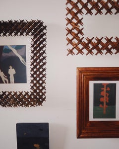 19th Century Tramp Art Crown of Thorns Frame 18"