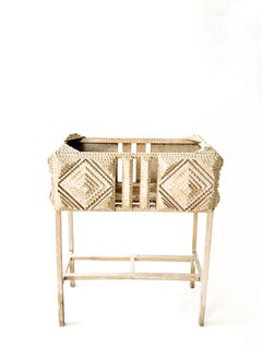 19th Century Tramp Style Wood Flower Box