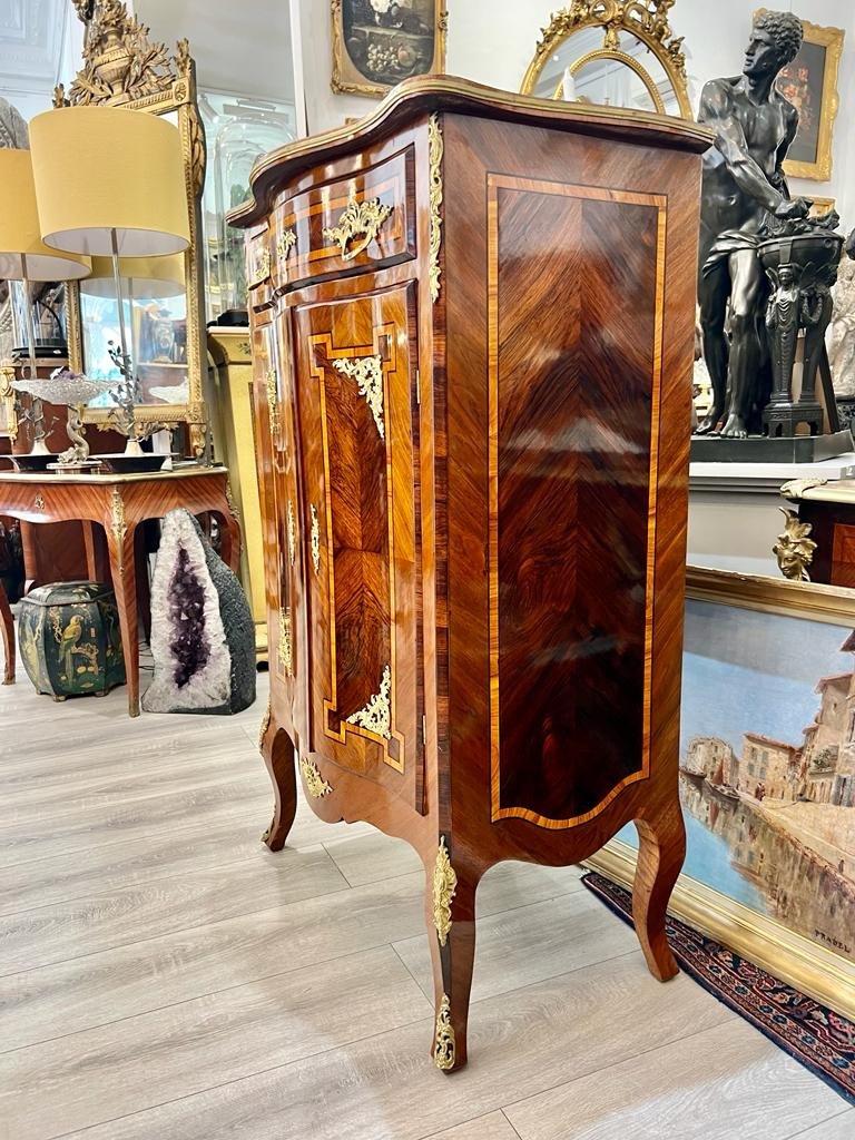 19th Century Transition Style Buffet d'Entre Deux in Marquetry  For Sale 3
