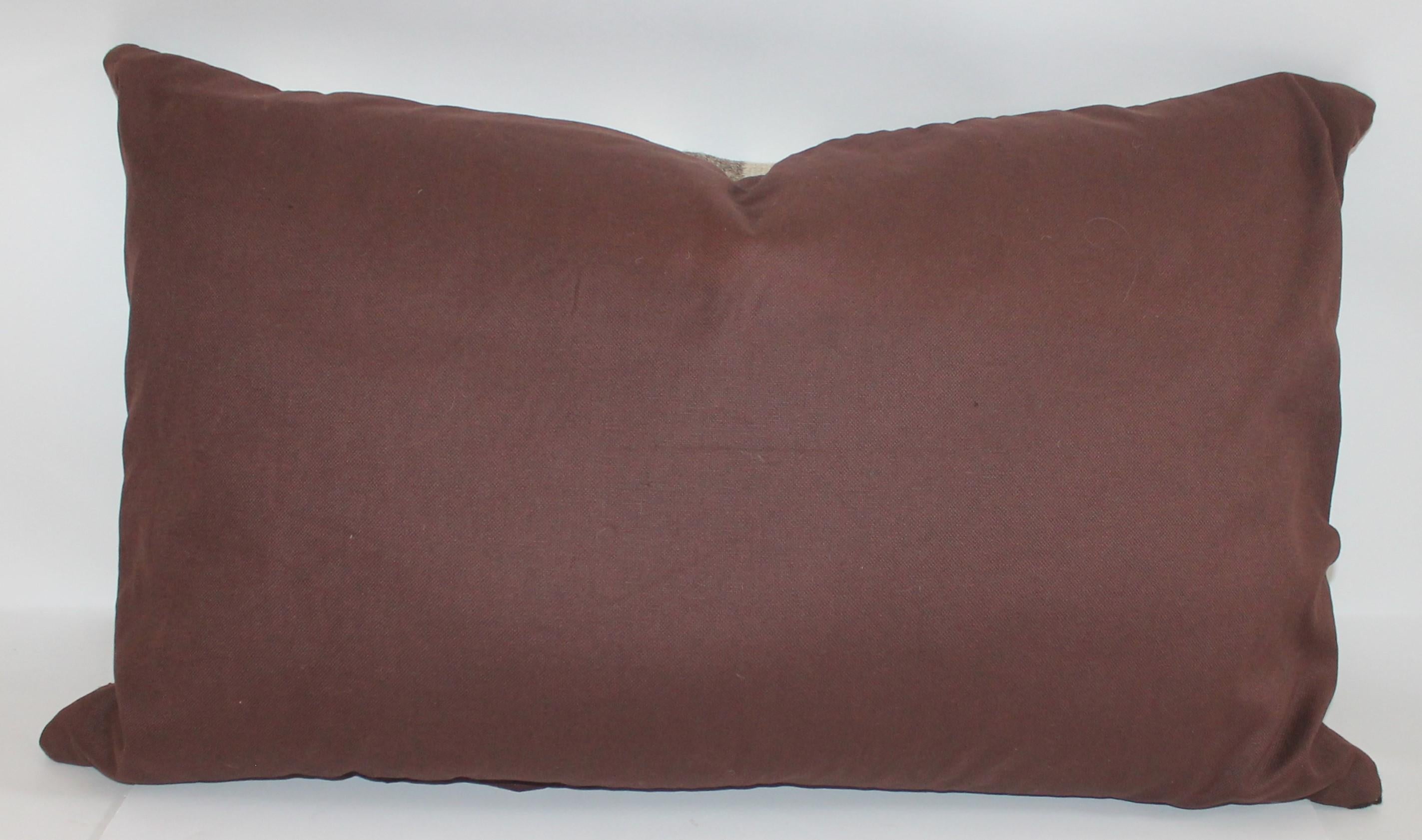 Hand-Woven 19th Century Transitional Navajo Indian Weaving Bolster Pillow
