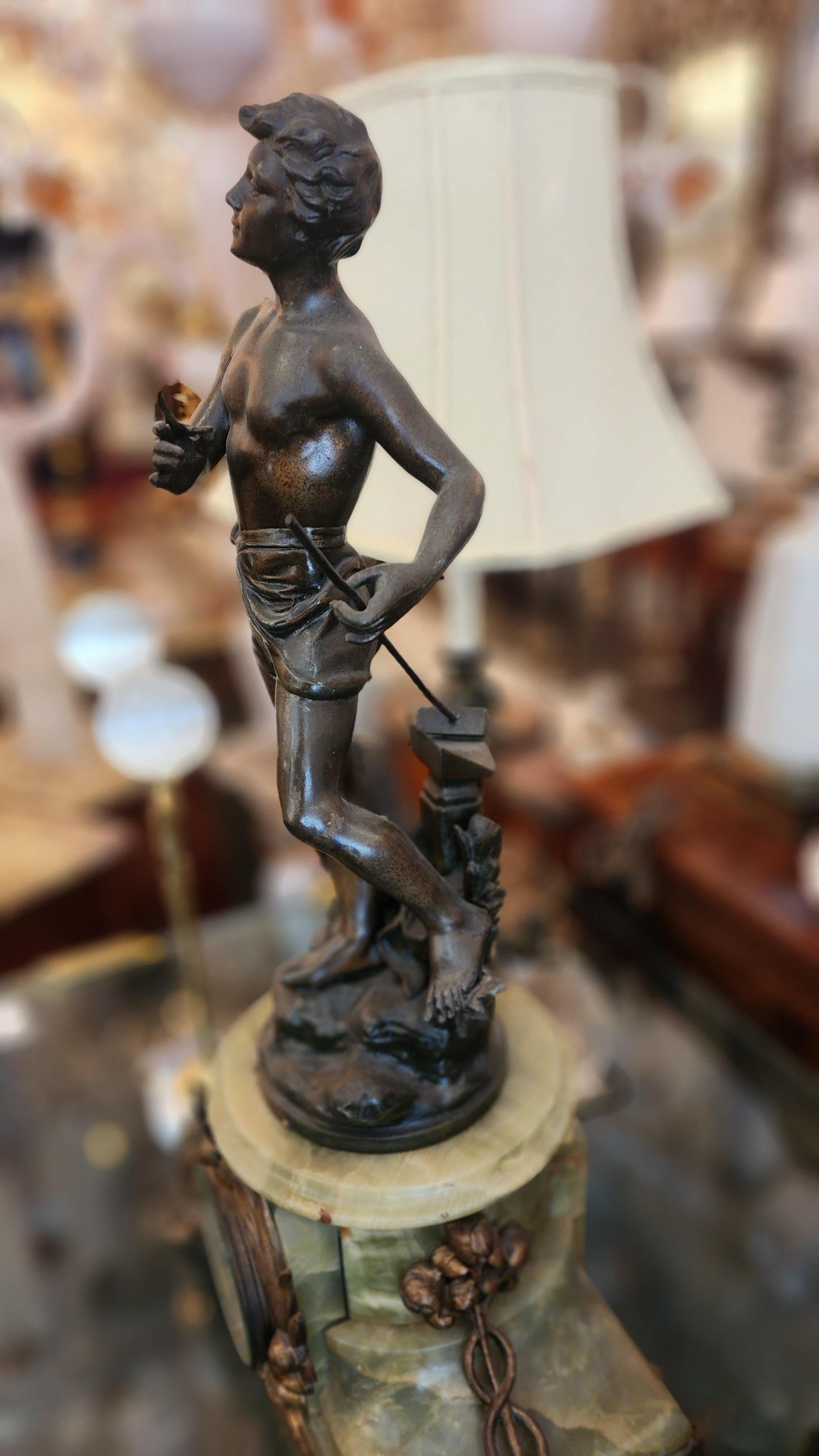Européen Horloge de cheminée Travail Par Kossowsk du 19e siècle en vente