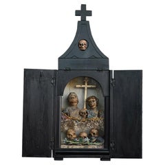 Reisender Memento-Mori-Sarg aus dem 19. Reisender Memento-Mori-Sarg aus dem 19.