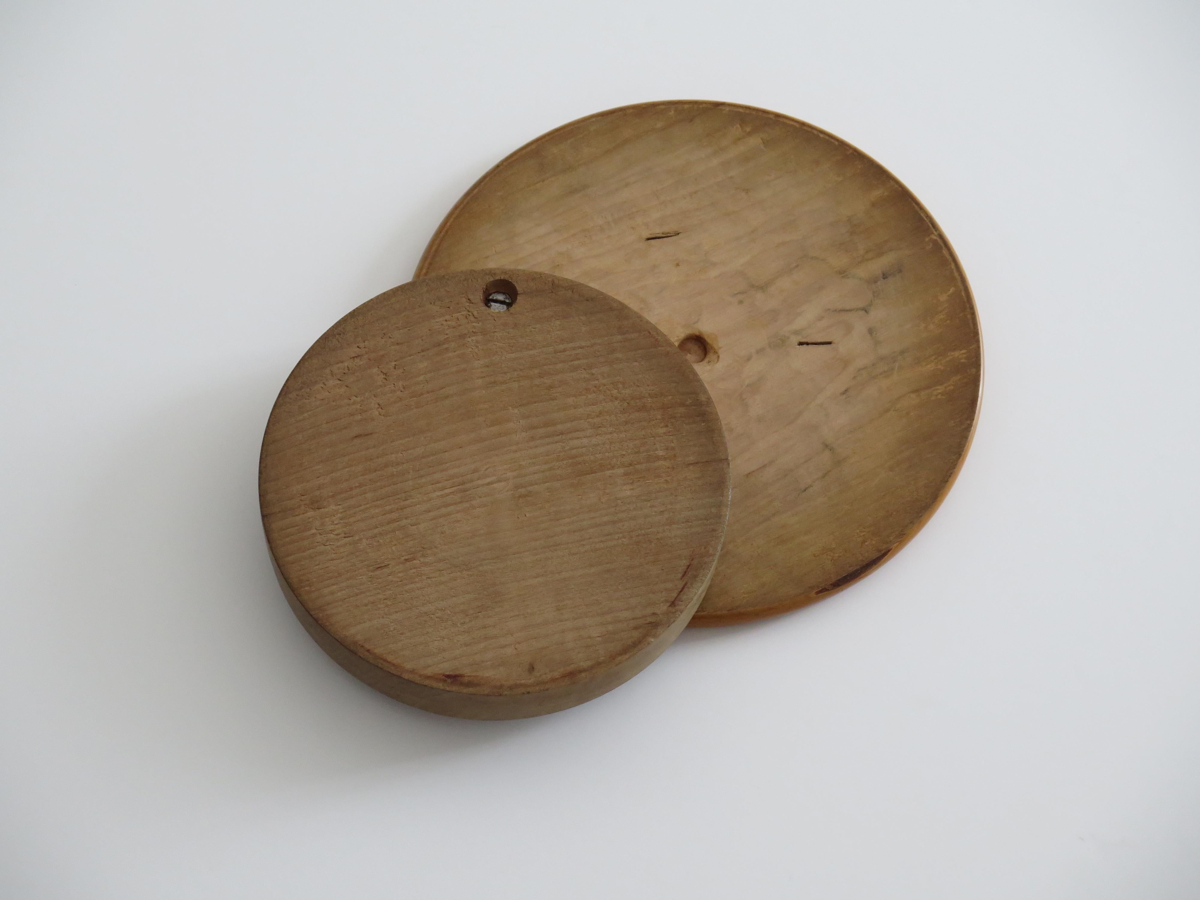 19th Century Travelling Marble Solitaire Game with 33 Handmade Clay Marbles 7