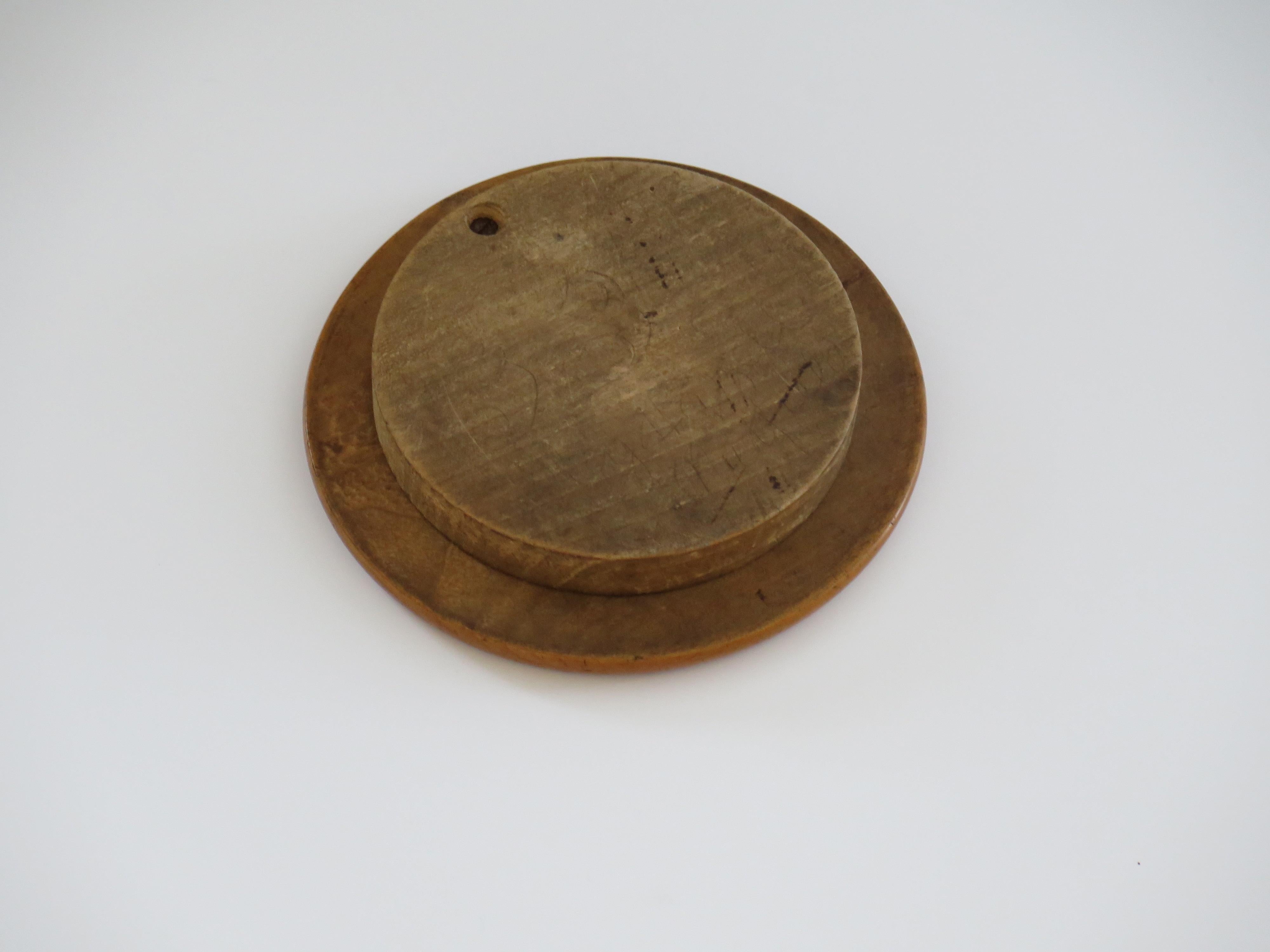 19th Century Travelling Marble Solitaire Game with 33 Handmade Clay Marbles 9
