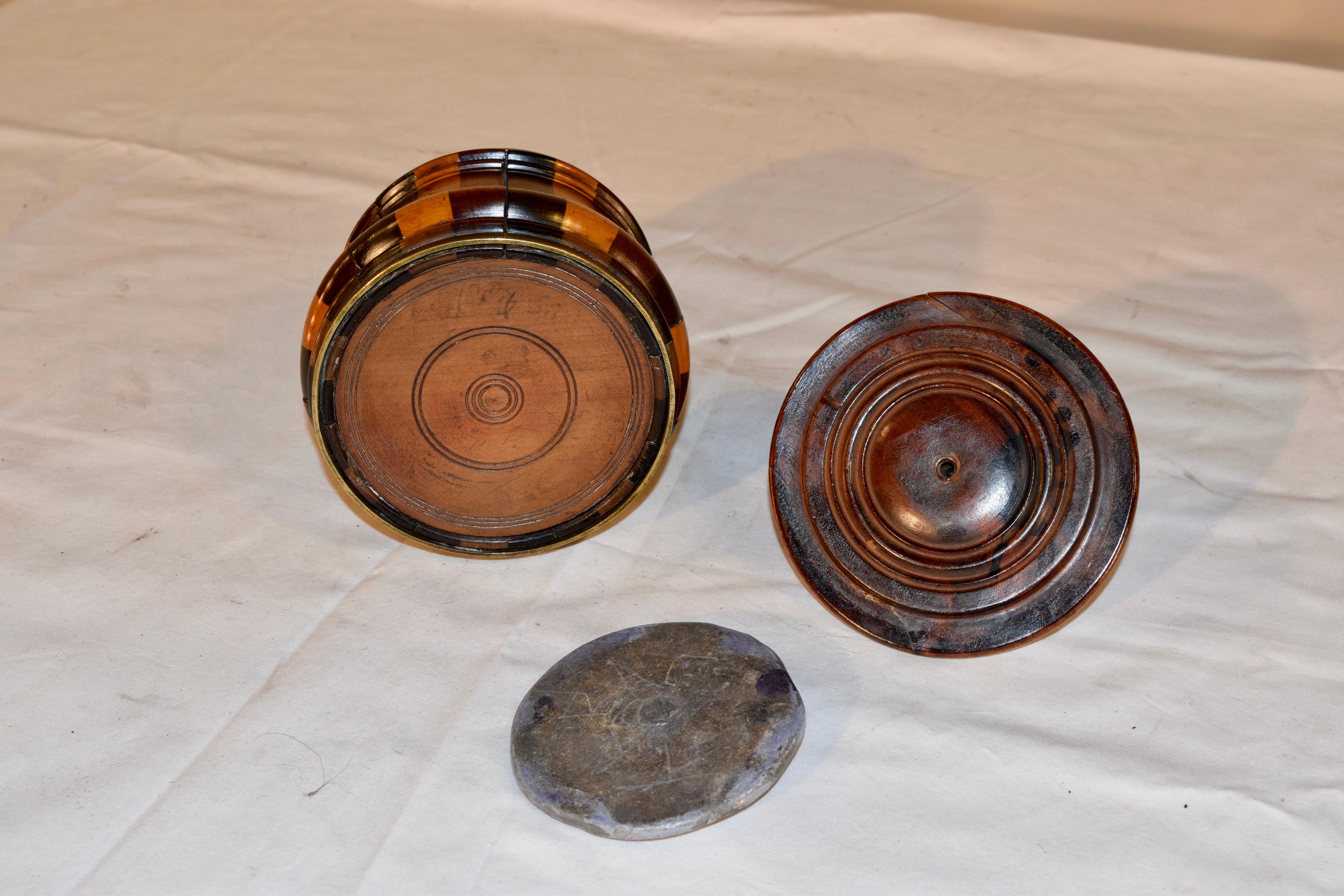 19th Century Treen Lidded Humidor 3