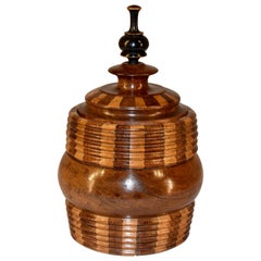 19th Century Treen Lidded Jar