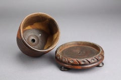 19th Century Treen String Barrel in the Form of a Beehive