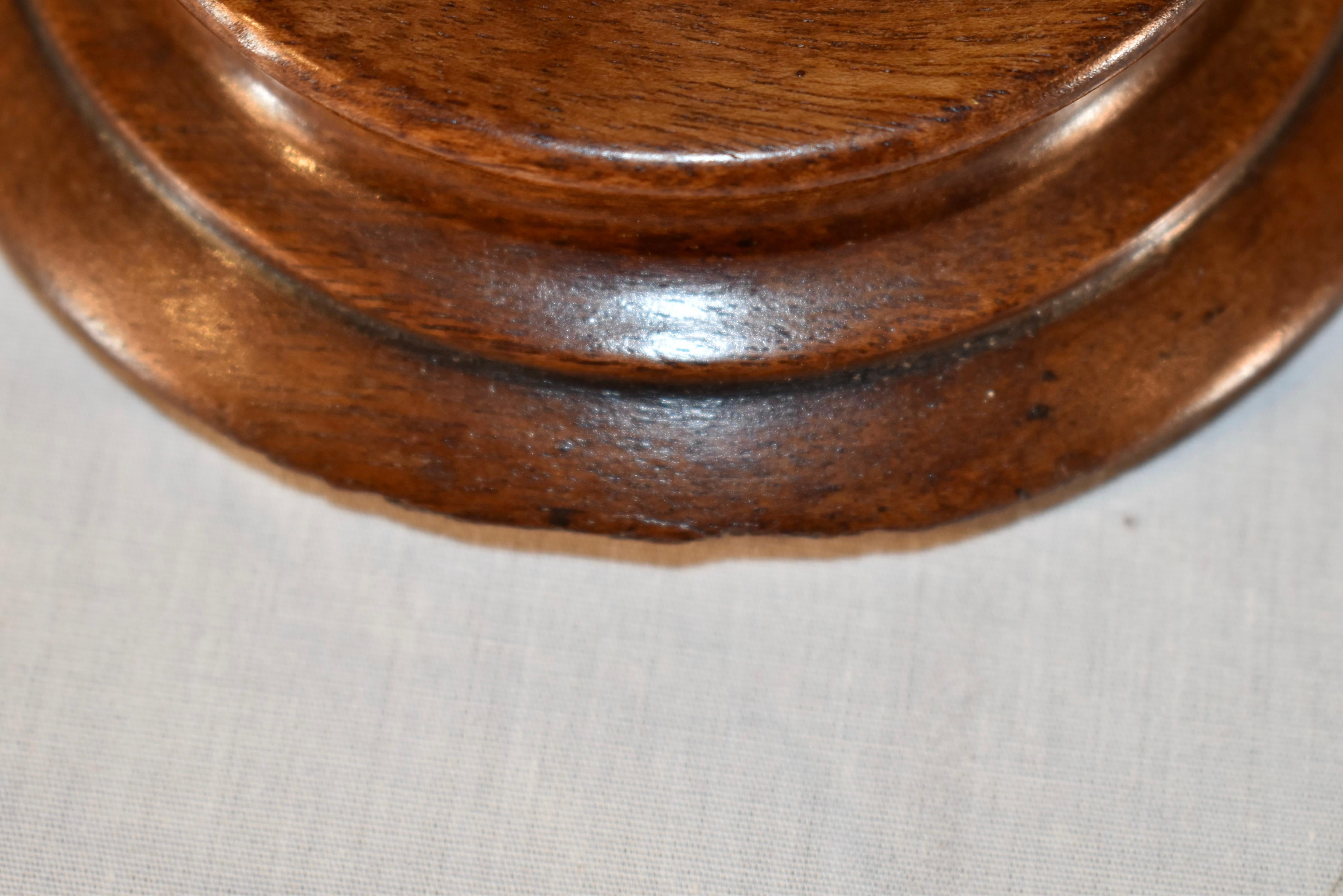 19th Century Treenware Walnut Tobacco Jar For Sale 5
