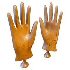 19th Century Treen Wooden Glove Stretchers
