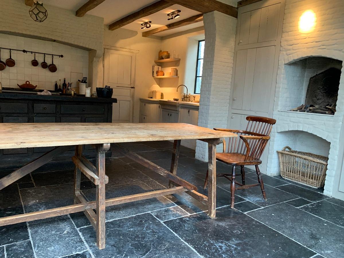 19th Century Trestle Refectory Table 4