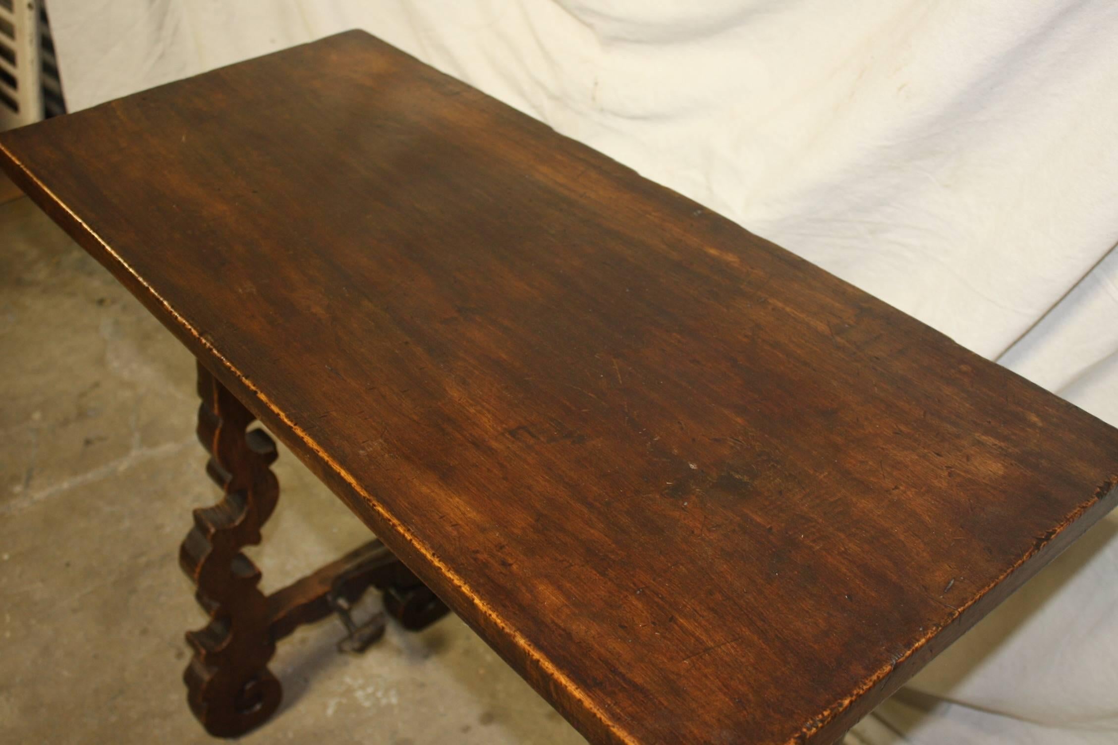 19th Century Trestle Side Table In Good Condition In Stockbridge, GA