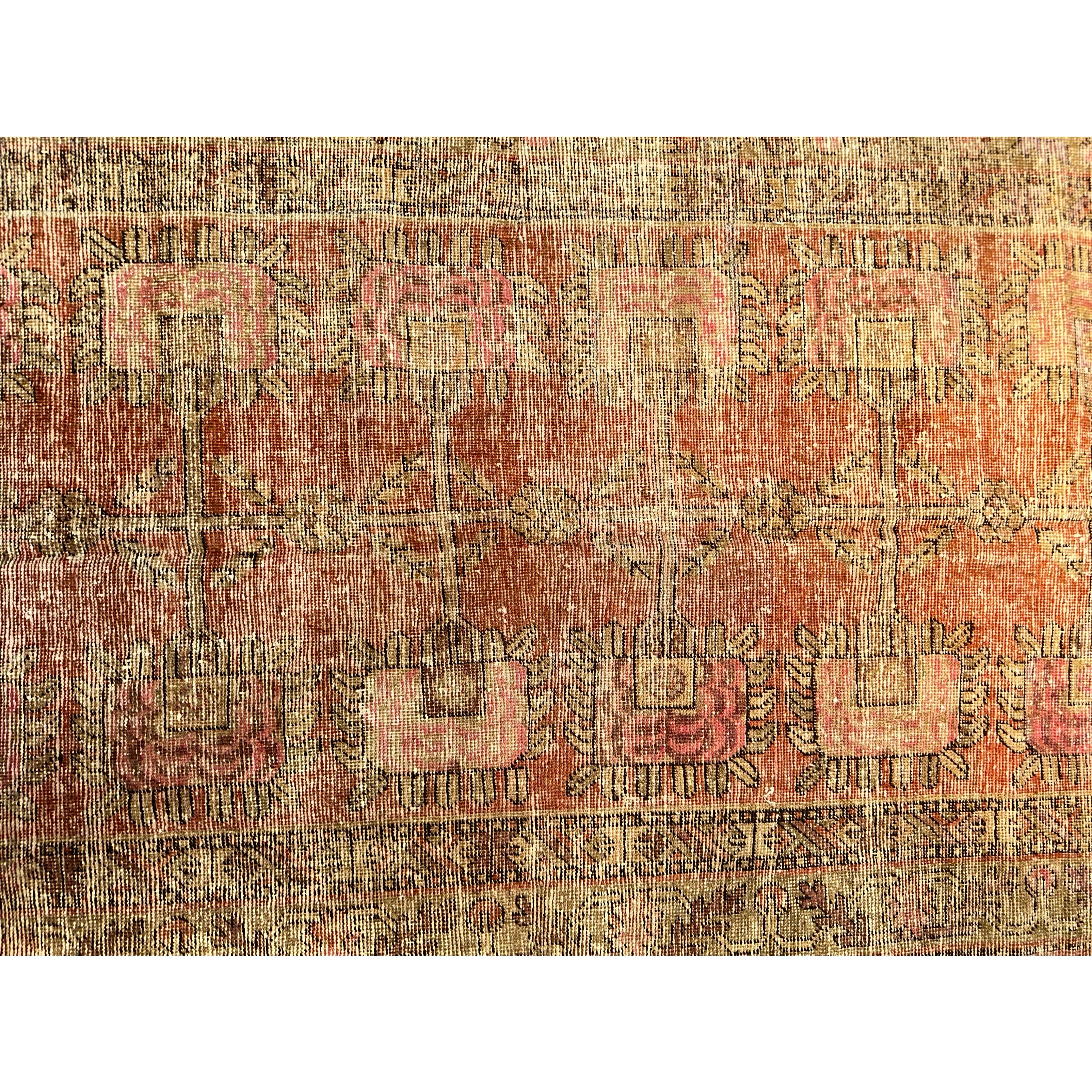 Empire 19th Century Tribal Muted Khotan Samarkand Rug For Sale