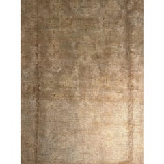 Tappeto tribale turco Oushak del XIX secolo 9'7'' X 8'7''
