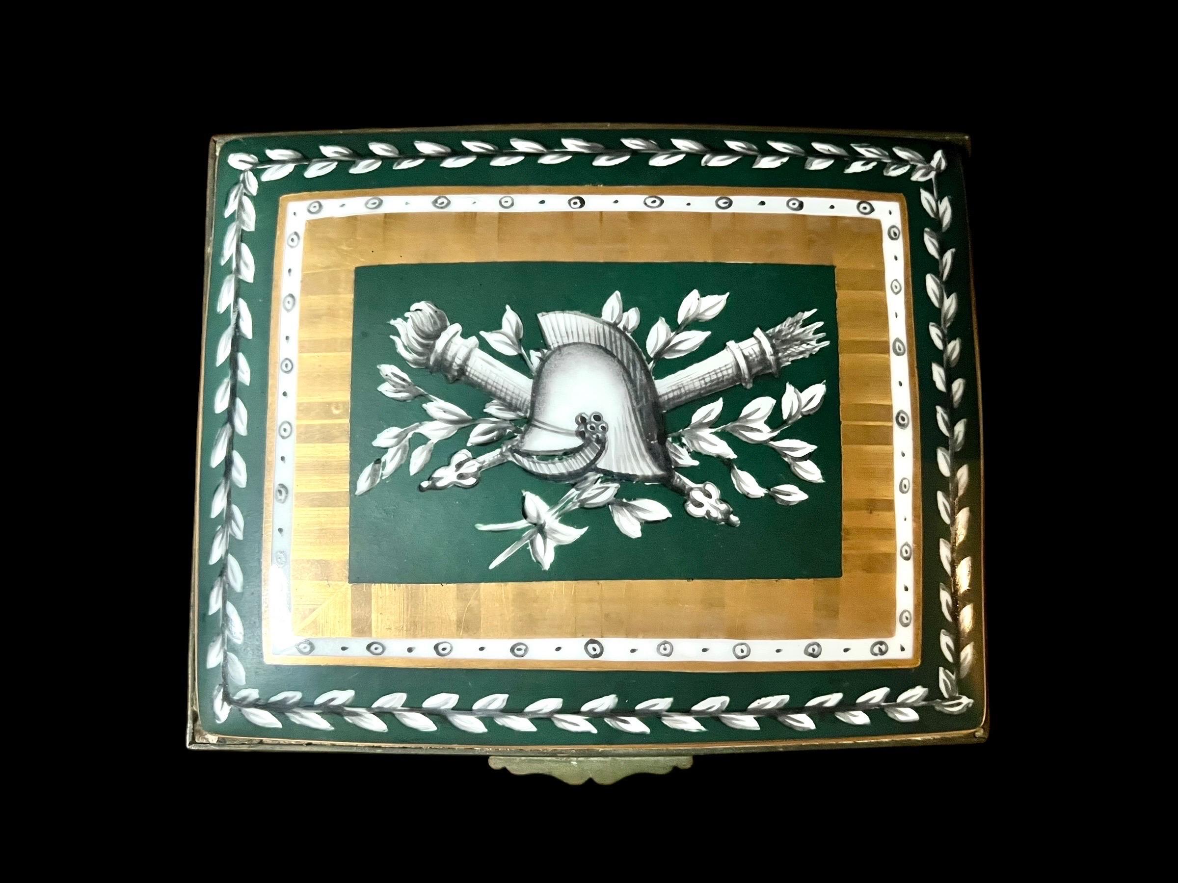 Empire 19th Century Tribute Box to Napoleon Bonaparte For Sale