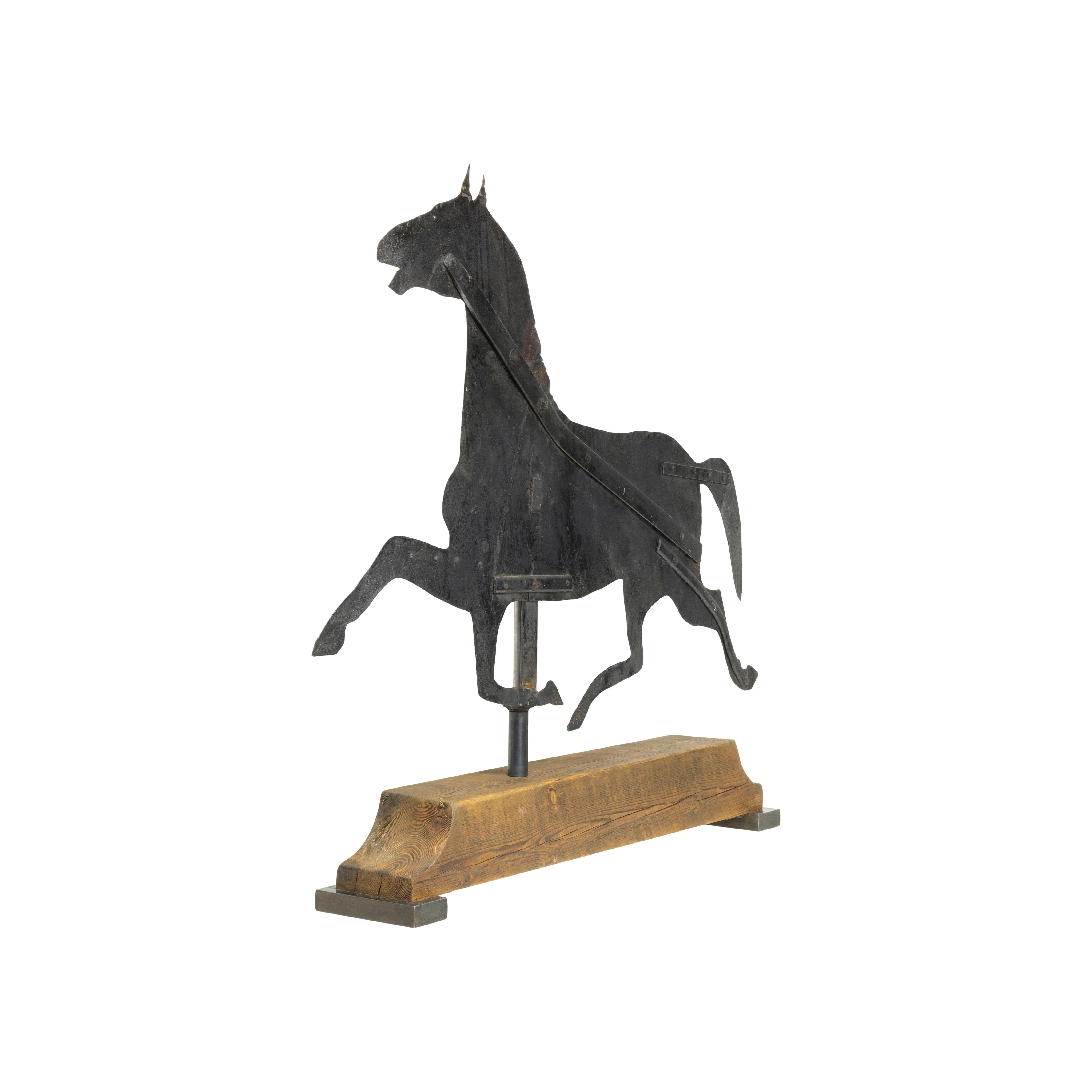 American 19th Century Trotting Horse Weather Vane For Sale