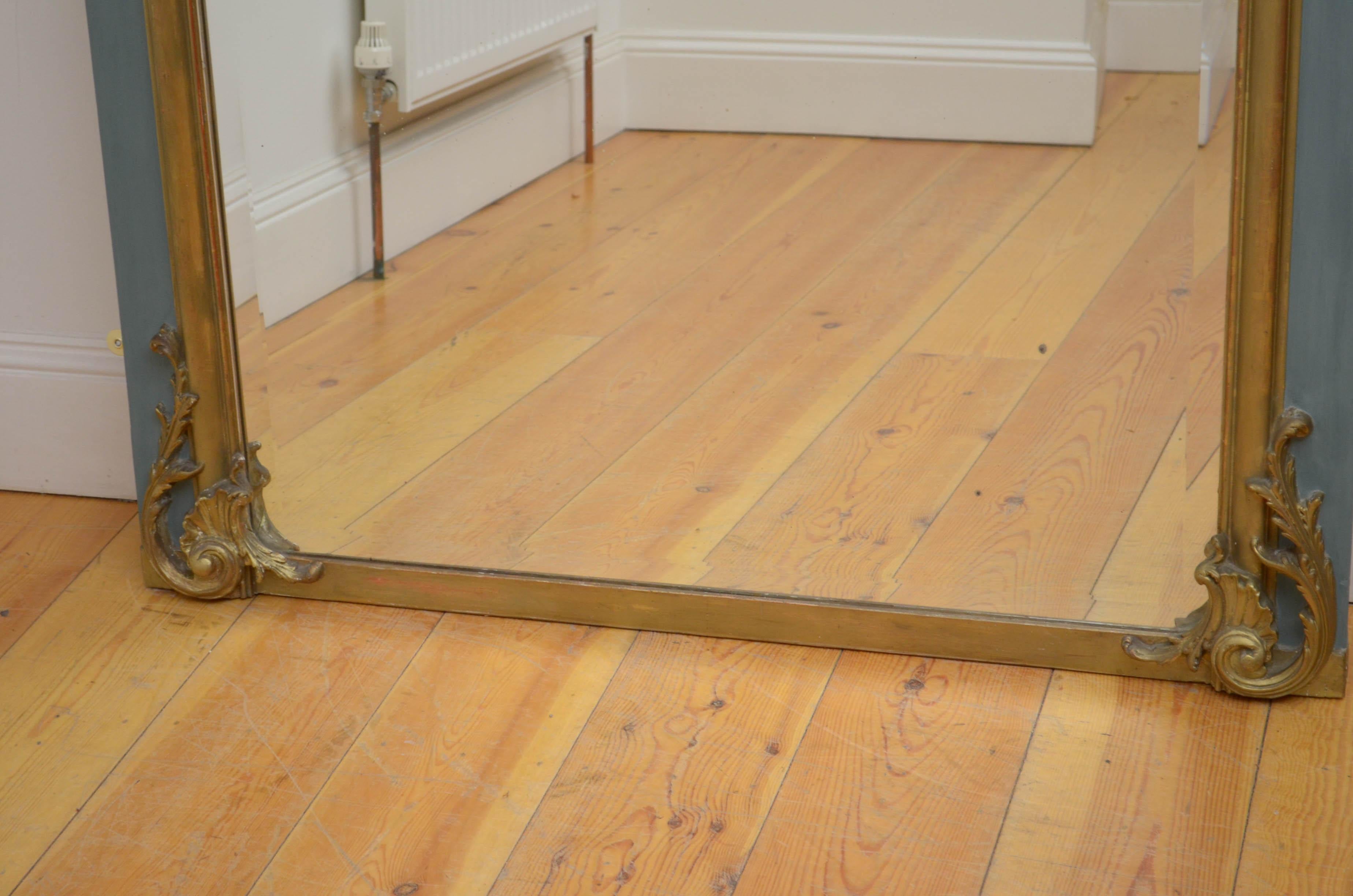 French 19th Century Trumeau Mirror