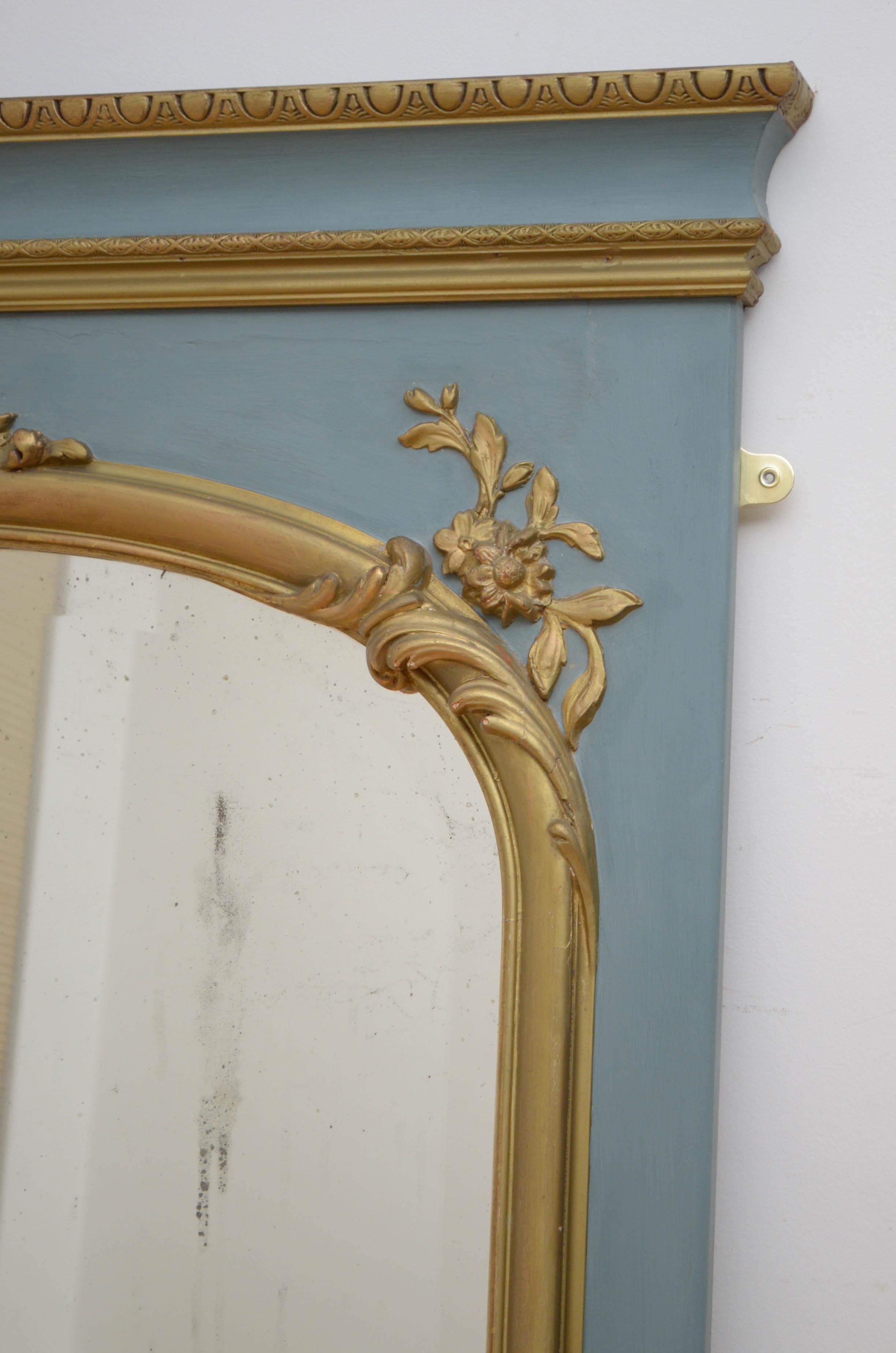 19th Century Trumeau Mirror 3