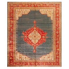 Tappeto turco d'angora Oushak del XIX secolo (  10' x 12'4'' - 305 x 375 )