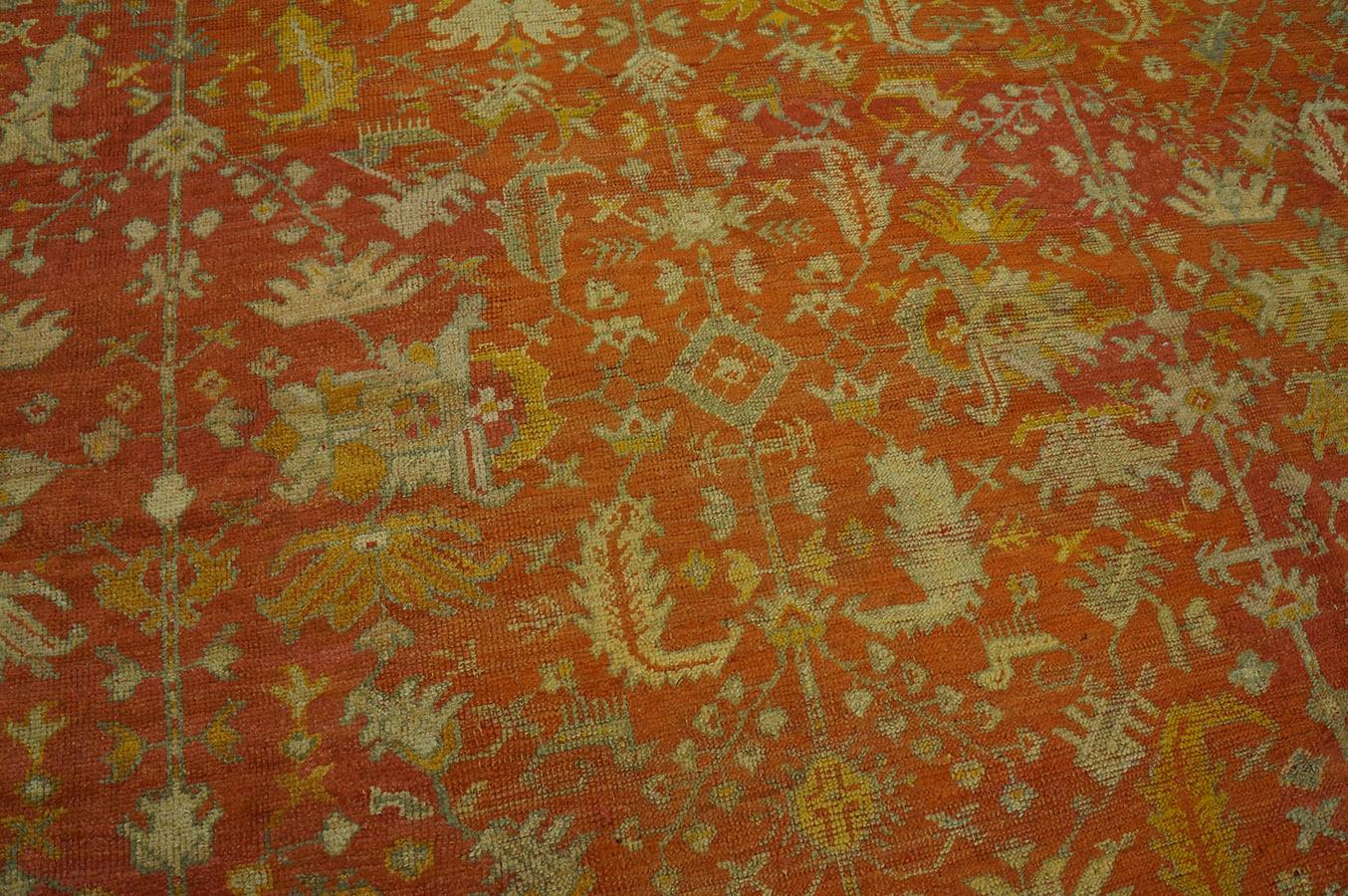 Tapis turc Angora Oushak du 19ème siècle ( 11'10